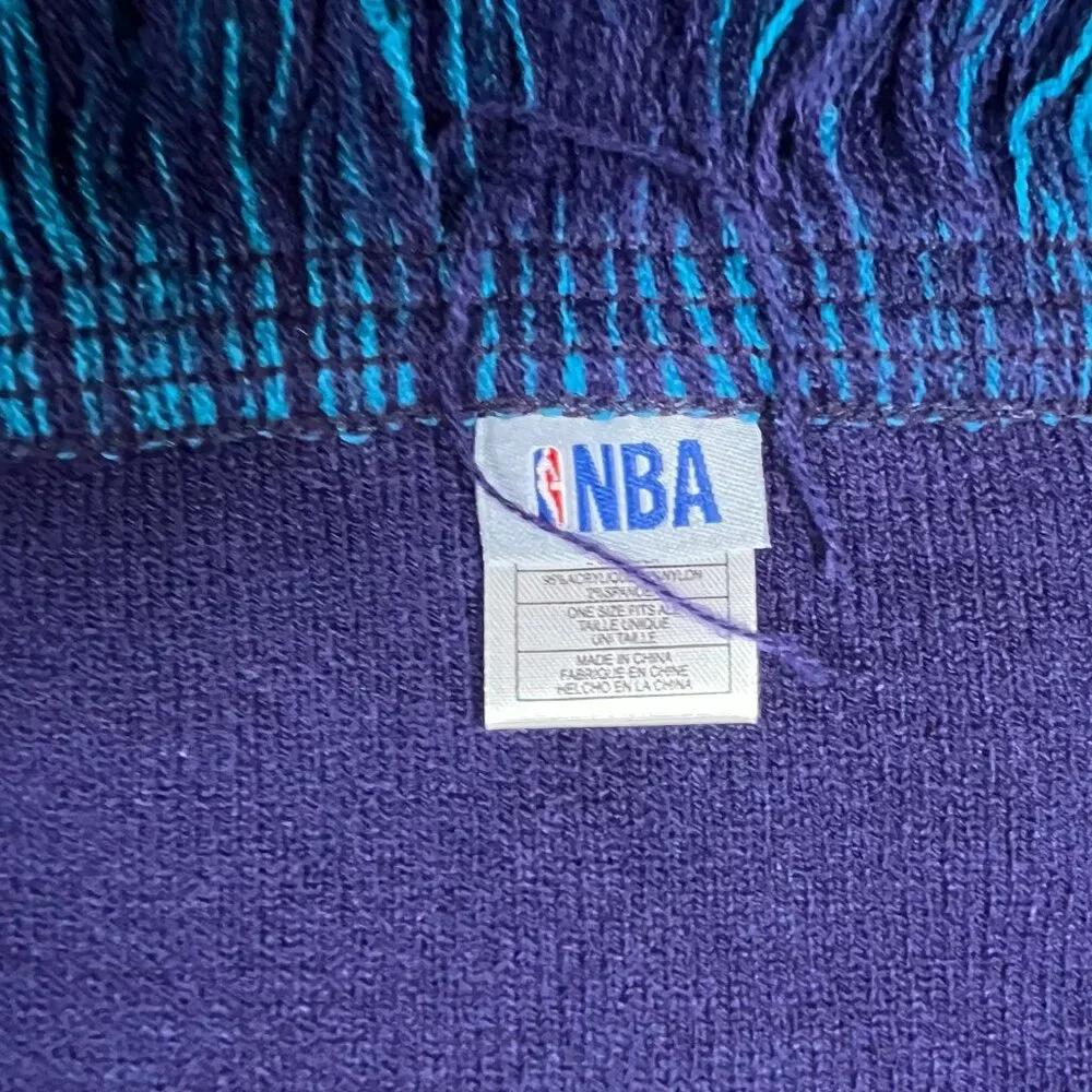 NBA Unisex One Size Blue Knit Charlotte‎ Hornets Basketball Scarf NWT